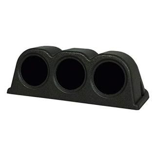 GlowShift Universal Black Triple Gauge Console Dashboard Pod - Fits Any Make/Mod