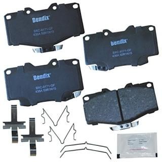 Bendix Premium Copper Free CFC436A Ceramic Brake Pad with Installation Hardware 