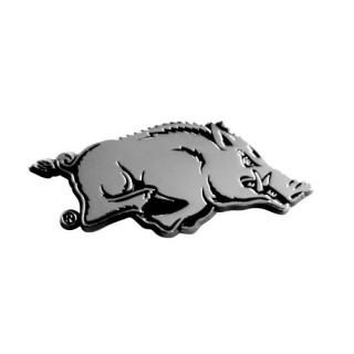 FANMATS 14809 NCAA University of Arkansas Razorbacks Chrome Team Emblem1.4x3.2