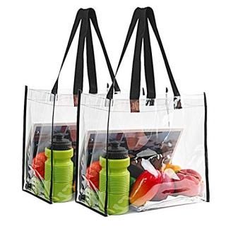 2-Pack Stadium Approved Clear Tote Bag Stadium Security Travel & Gym Clear Bag P