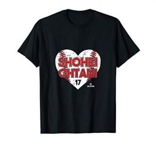 Shohei Ohtani - Heart Baseball - Apparel - T-Shirt