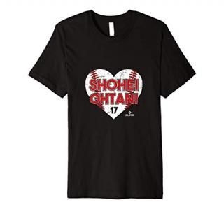 Shohei Ohtani - Heart Baseball - Apparel - Premium T-Shirt