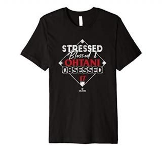 Stressed Blessed and Shohei Ohtani Obsessed Premium T-Shirt