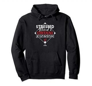 Stressed Blessed and Shohei Ohtani Obsessed Pullover Hoodie