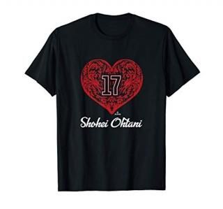Shohei Ohtani Ornate Heart T-Shirt
