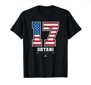 Shohei Ohtani - US Flag Number T-Shirt