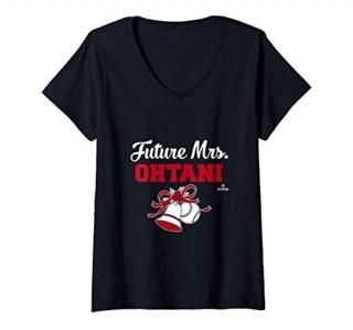 Womens Future Mrs. Shohei Ohtani Sports Apparel V-Neck T-Shirt