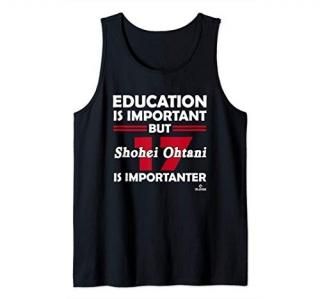Shohei Ohtani Education is Important Tank Top