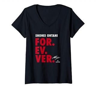 Womens Shohei Ohtani Forever Baseball Sports - Apparel V-Neck T-Shirt
