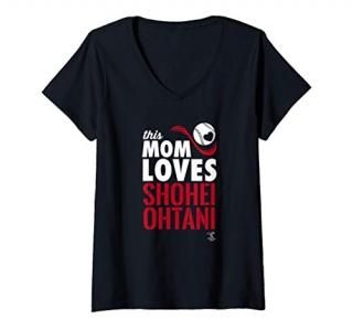 Womens Shohei Ohtani This Mom Loves V-Neck T-Shirt