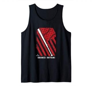 Shohei Ohtani Baseball US Flag Patriotic Apparel Tank Top