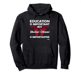 Shohei Ohtani Education is Important Pullover Hoodie