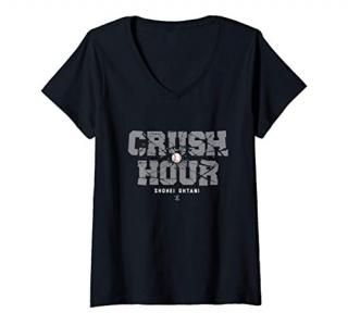 Womens Shohei Ohtani Crush Hour Gameday V-Neck T-Shirt