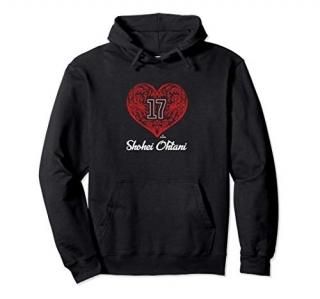 Shohei Ohtani Ornate Heart Pullover Hoodie