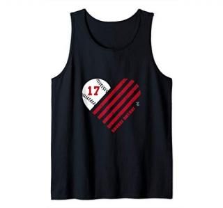 Shohei Ohtani Baseball Striped Heart Gameday Tank Top