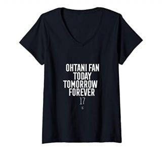 Womens Shohei Ohtani Today Tomorrow Forever Gameday V-Neck T-Shirt