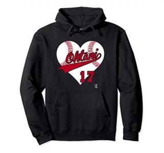 Shohei Ohtani Baseball Heart Gameday Pullover Hoodie