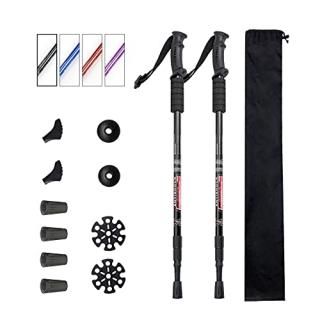 Aihoye Trekking Poles Shock Absorbing Adjustable Hiking or Walking Sticks for Hi