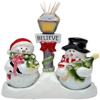 Cosmos Gifts 10650 Snowman Salt and Pepper Set/Toothpick Holder 5-1/4-Inch by Co