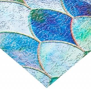 Brewster PF0710 Peacock Premium Privacy Film Sidelight by Brewster 