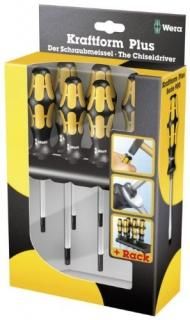Wera 05024410001 Kraftform Plus 977/6 Torx Screwdriver Set and Rack 6-Piece by W