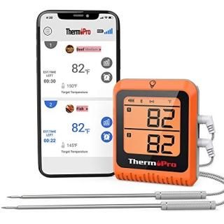 ThermoPro 500ft Long Range Bluetooth Meat Thermometer Wireless Grill Thermometer