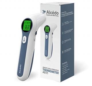 Alcedo Forehead and Ear Thermometer for Adults Kids and Baby  Digital Infrared T