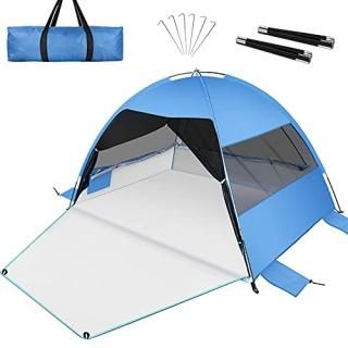 Large Easy Setup Beach TentAnti-UV Beach Shade Beach Canopy Tent Sun Shade with 