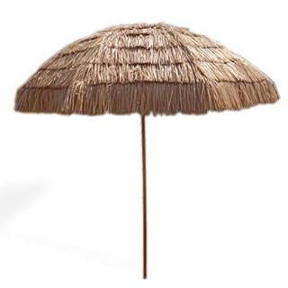 Impact Canopy 8' Hawaiian Tiki Umbrella Pool Patio Beach Umbrella Thatched Tiki