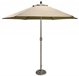 Tropishade 632B19 Premium auto tilt Umbrella 9' Beige