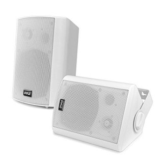 Wall Mount Home Speaker System - Active + Passive Pair Wireless Bluetooth Compat