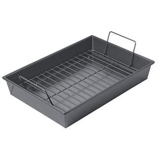 Chicago Metallic Non-Stick Roast Pan with Non-Stick Rack 13 x 9 x 2.2 inches by 
