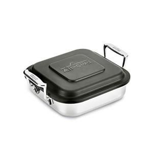 All-Clad E9019464 Gourmet Accessories Stainless Steel Square Baker w/lid cookwar