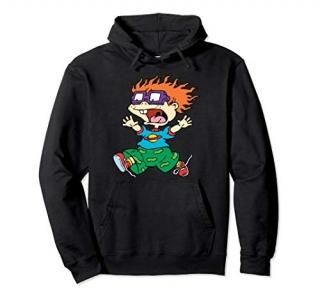 Chucky Running Away Center Design Pullover Hoodie