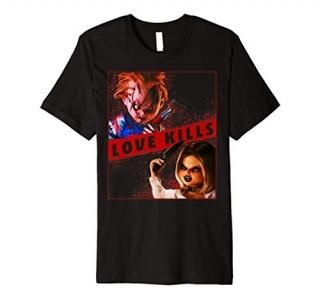 Child's Play Chucky And Tiffany Love Kills Premium T-Shirt