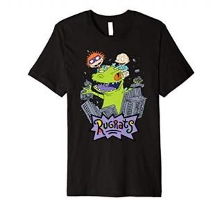 Rugrats Reptar Chucky Tommy Buildings Premium T-Shirt