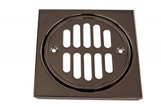 Oil-Rubbed Bronze - Westbrass Shower Strainer Set Square with Crown Oil Rubbed B