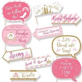 Funny Little Princess Crown??ԥ󥯤ȥɥץ󥻥٥ӡޤѡƥ̿֡ƻ񥭥å??10?Piec