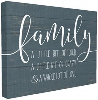 The Stupell Home Decor Collection Family Loud Crazy Love ȥåХ륢 16 x 