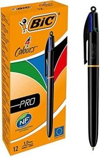 BIC 4 COLOURS PRO ASSORTED 902129 PK12