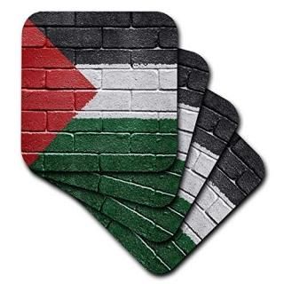 set-of-4-Ceramic - 3dRose cst_156963_3 National Flag of Palestine Painted Onto a