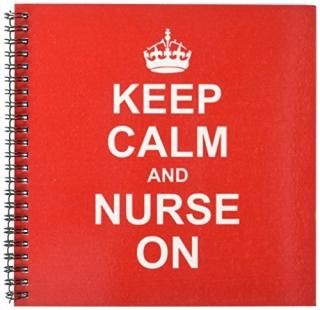 3dRose db_157745_1 Keep Calm and Nurse on Red Carry on Nursing Nurses Day Gifts 