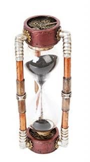 6.13 Inch Steampunk Inspired Sand Timer Hourglass Statue Figurine
