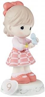 Precious MomentsեȡGrowing in Graceǯ9Bisque Porcelain Figurine Brunette 