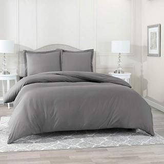 Full Charcoal Gray - Nestl Bedding Duvet Cover Protects and Covers your Comforte