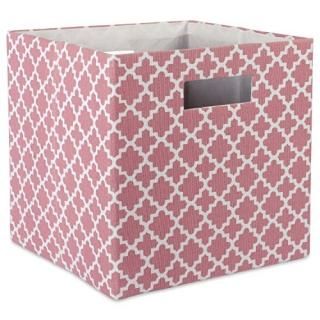 DII Polyester Cube Lattice Rose Square