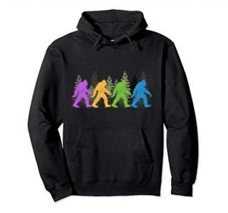 Bigfoot Hoodie - Sasquatch Yeti Vintage Retro Gift