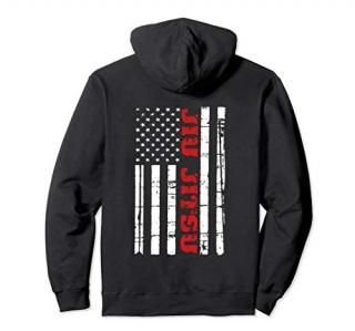 Jiu Jitsu Flag Hoodie American Brazilian Jiu Jitsu BJJ