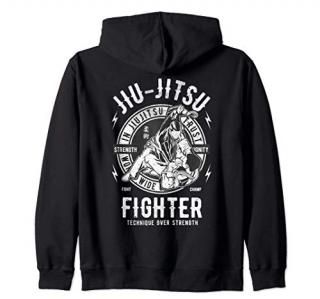 JIU-JITSU Hoodie BJJ Zip Brazilian Jiu Jitsu Hoody Zip Hoodie