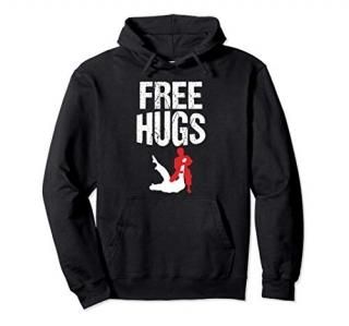Cute Free Hugs Jiu Jitsu BJJ Martial Arts Pullover Hoodie